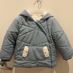 Tartine et Chocolat Gray Quilted Puffer Jacket